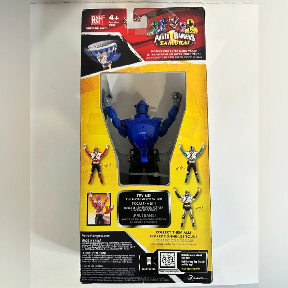 Power Rangers Samurai Armor Morphin Ranger Water Blue Action Figure New With Box